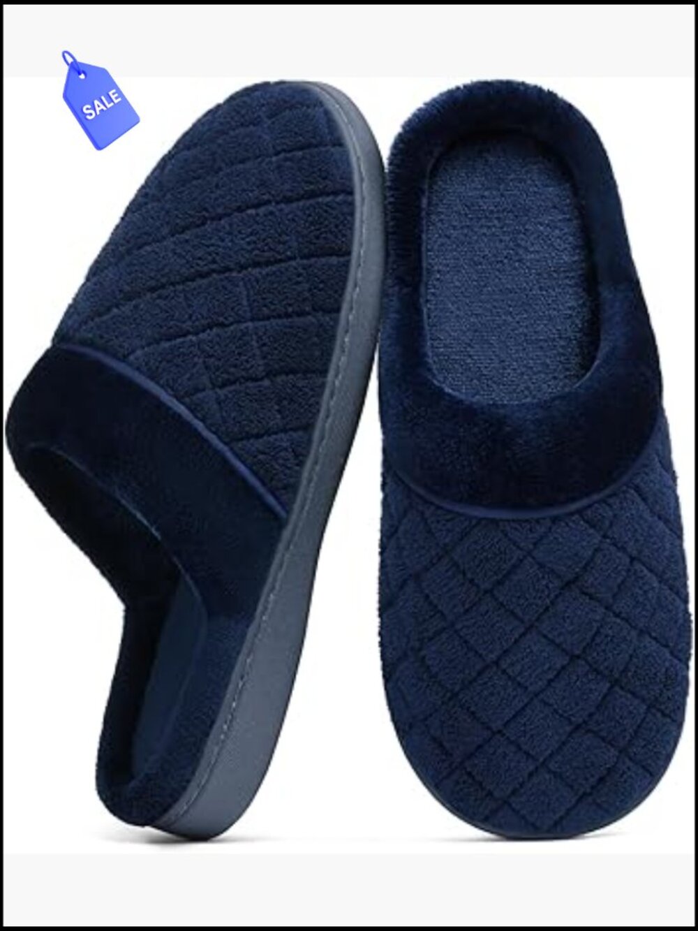 Memory Foam House Slippers for Women Men Indoor Bedroom Shoes